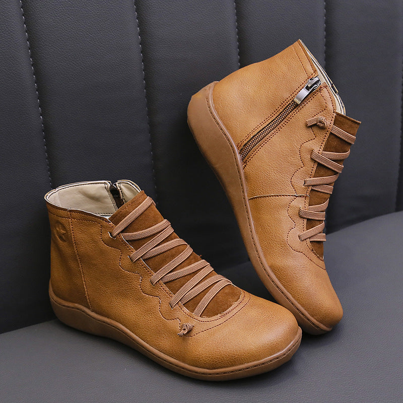 Slim-Fit Casual Boots High-Top