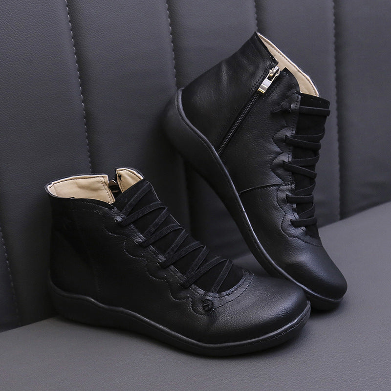 Slim-Fit Casual Boots High-Top