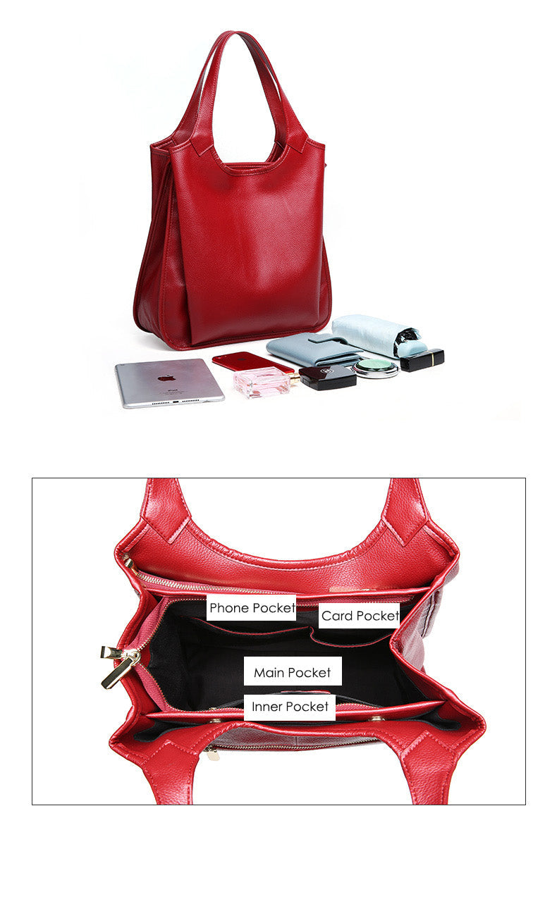 LuxeLeath Bouquet Tote Bag