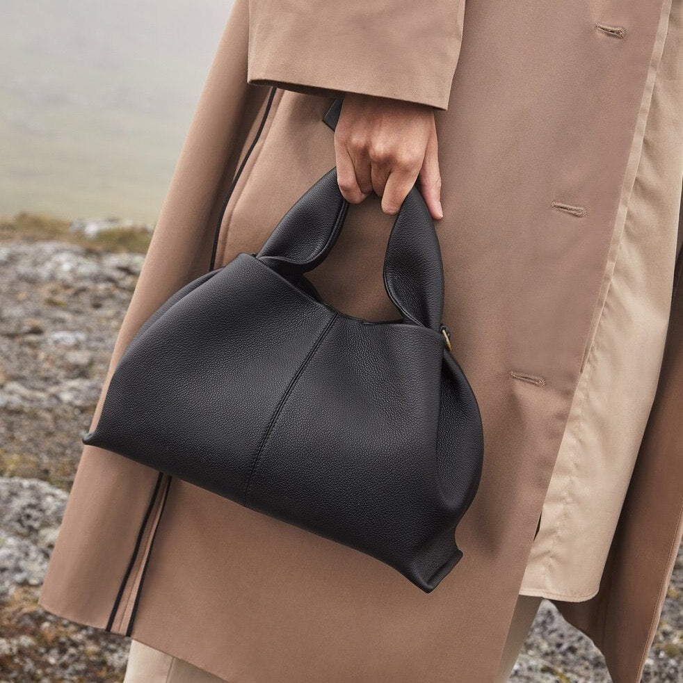 Chic Organic – Draped Calf Leather Bag